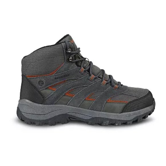 Northside Gresham Mid Men\'s Waterproof Hiking Boots, Charcoal/Ogange, 11.5Wide main image 4
